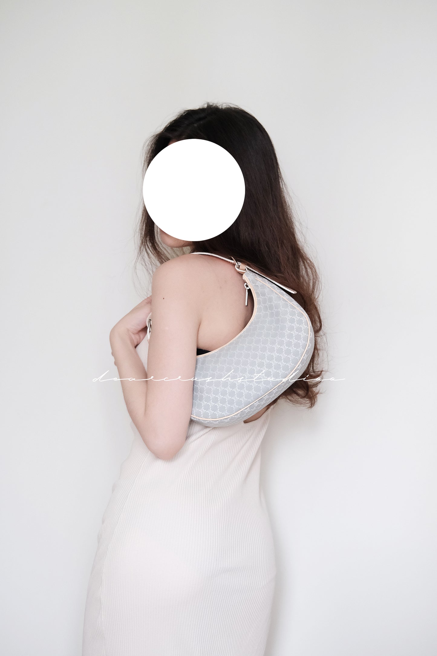 Celine Babyblue AVA · 中古限量水藍色半月包