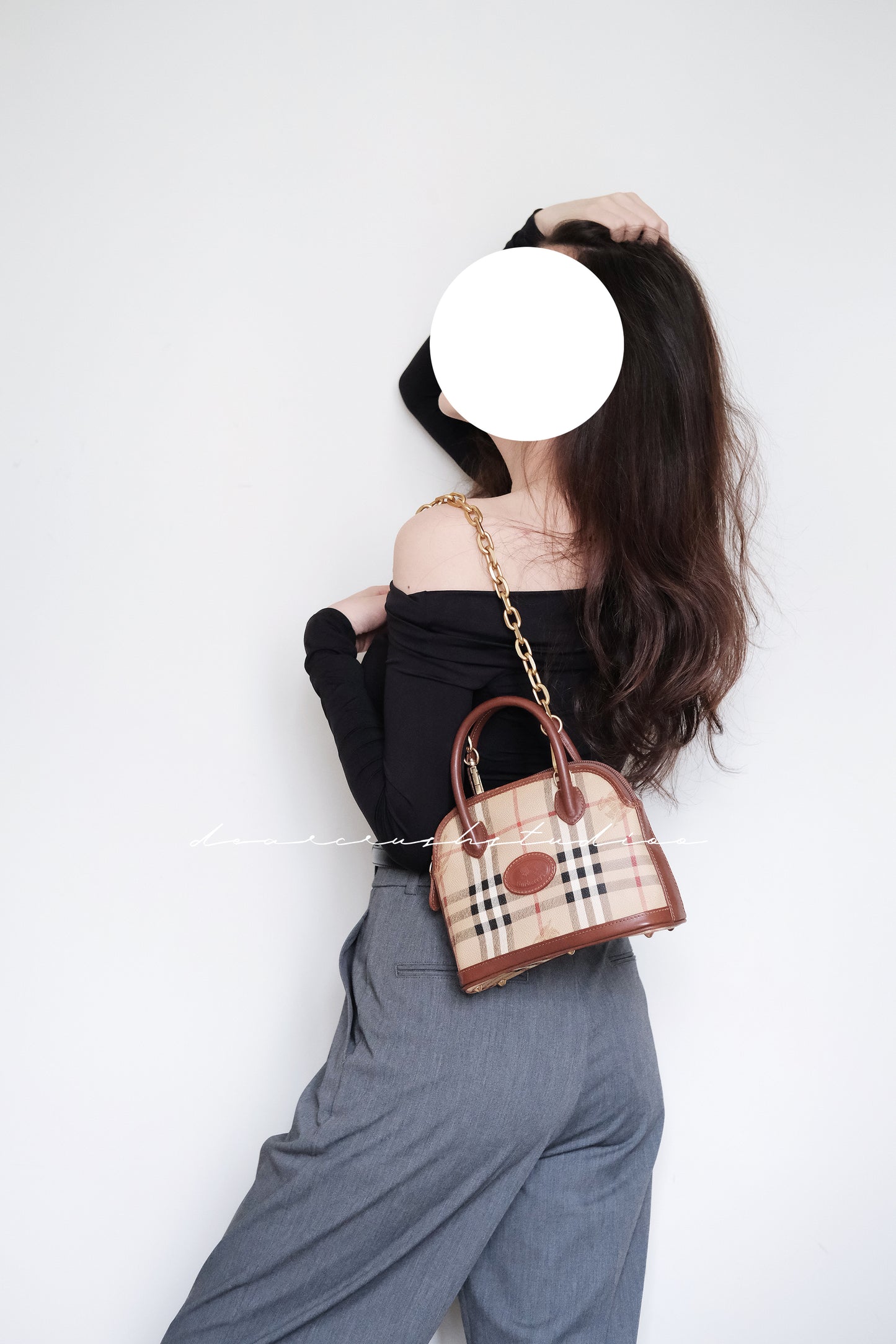 Burberry Alma BB · 經典戰馬格紋迷你貝殼包