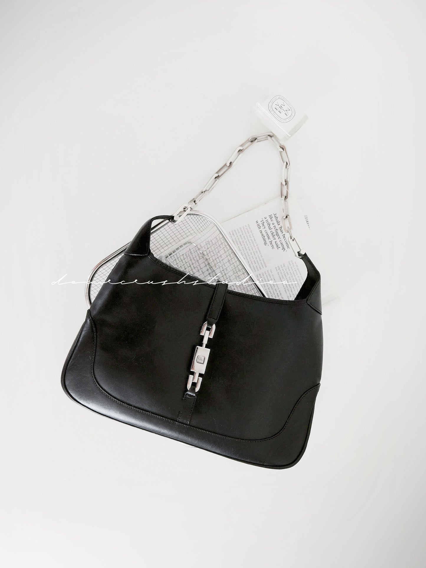 Gucci Jackie Chain 30cm · 黑銀配色行走嘅甜Cool辣妹