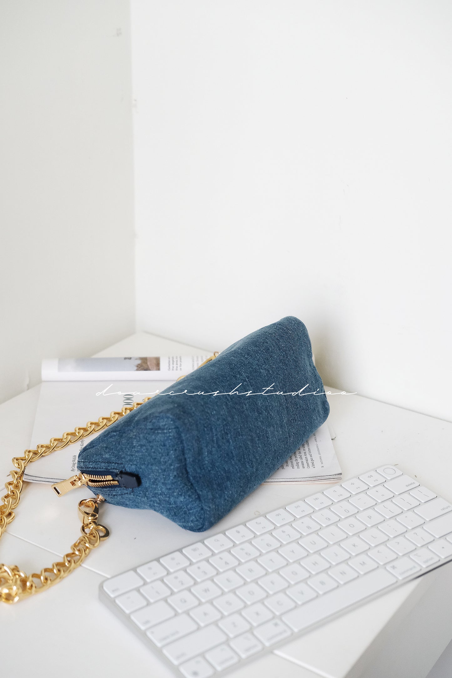 Prada Add-on Denim Pouch · 中古獨有牛仔多用途牛仔包