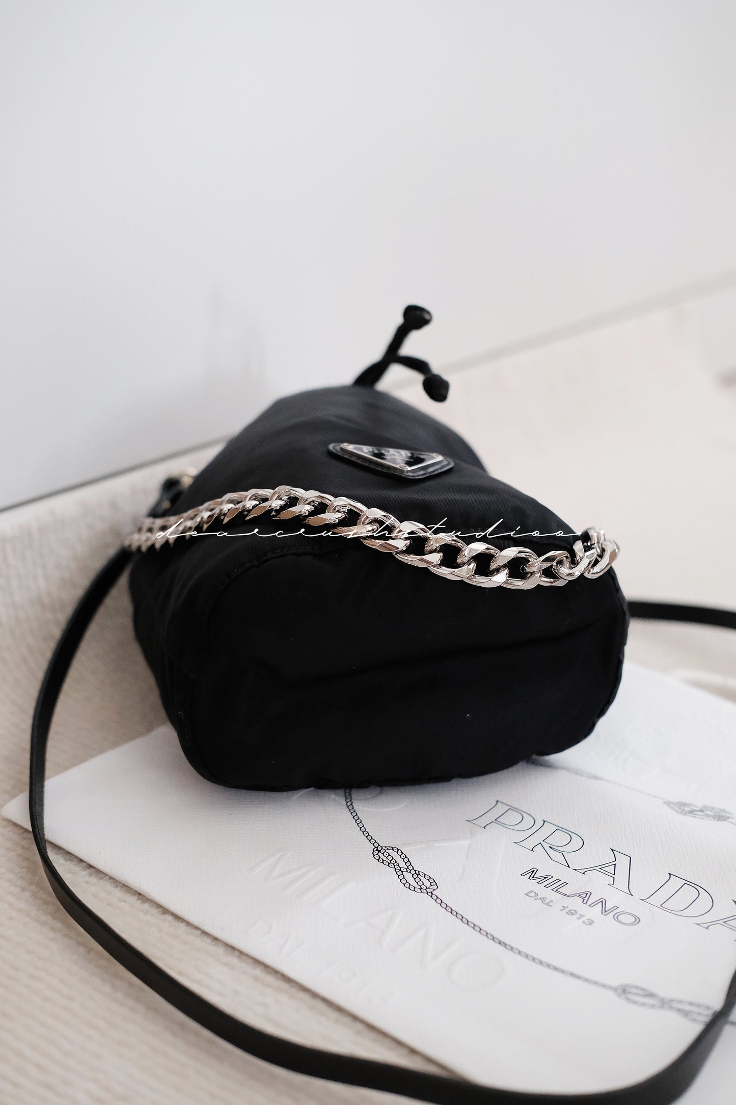 Prada Nylon Bucket · 百搭易襯尼龍抽繩小水桶