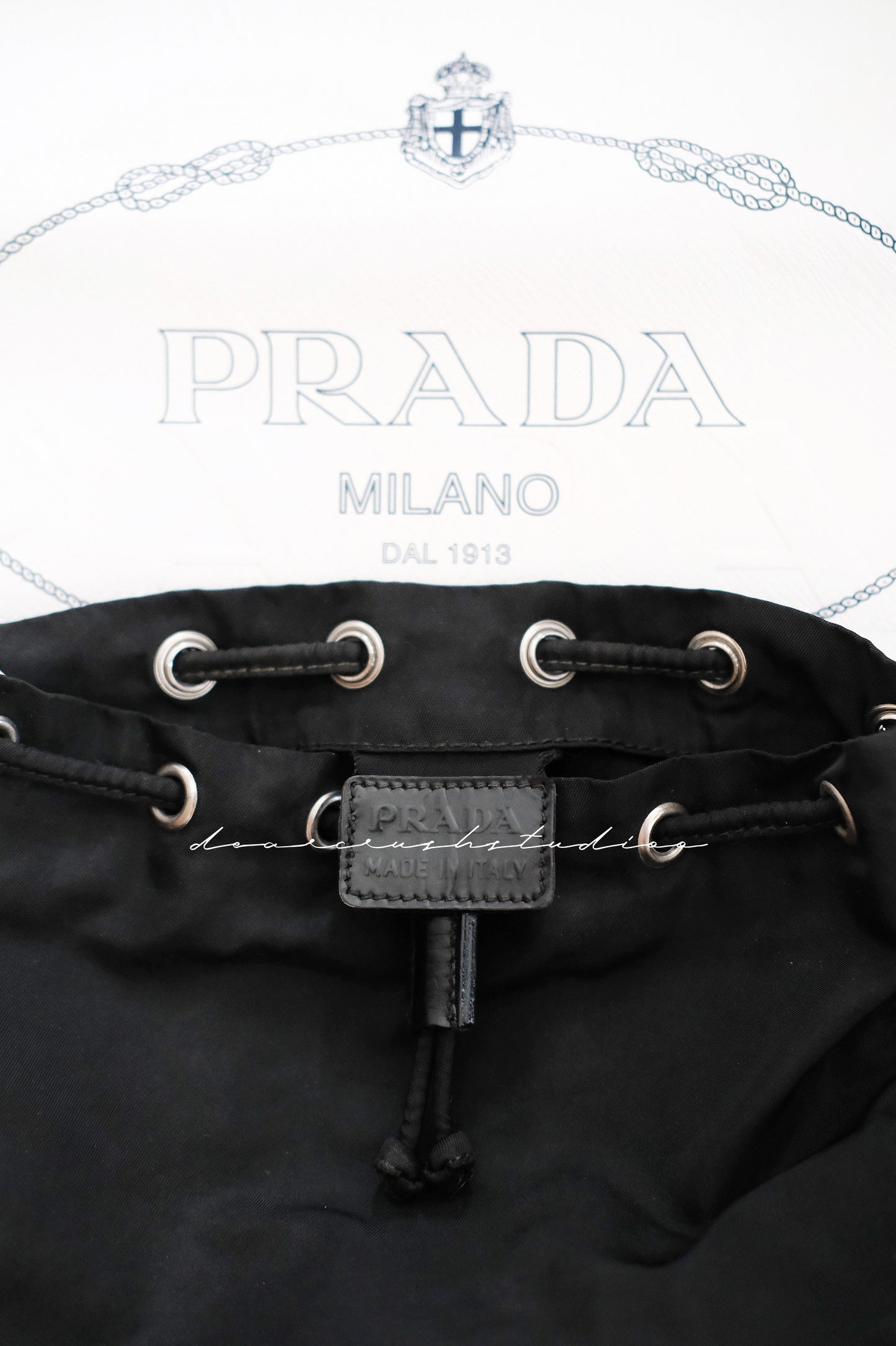 Prada Nylon Bucket · 百搭易襯尼龍抽繩小水桶