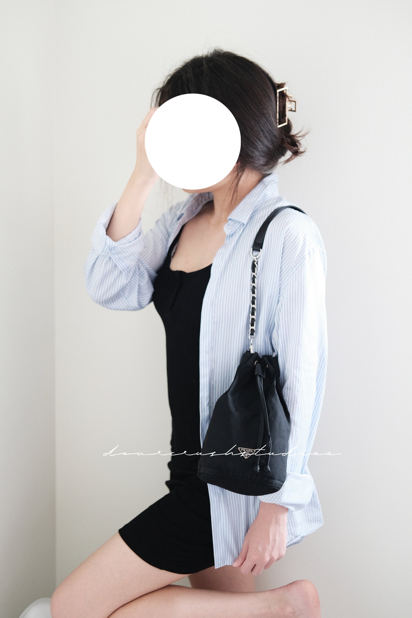 Prada Nylon Bucket · 百搭易襯尼龍抽繩小水桶