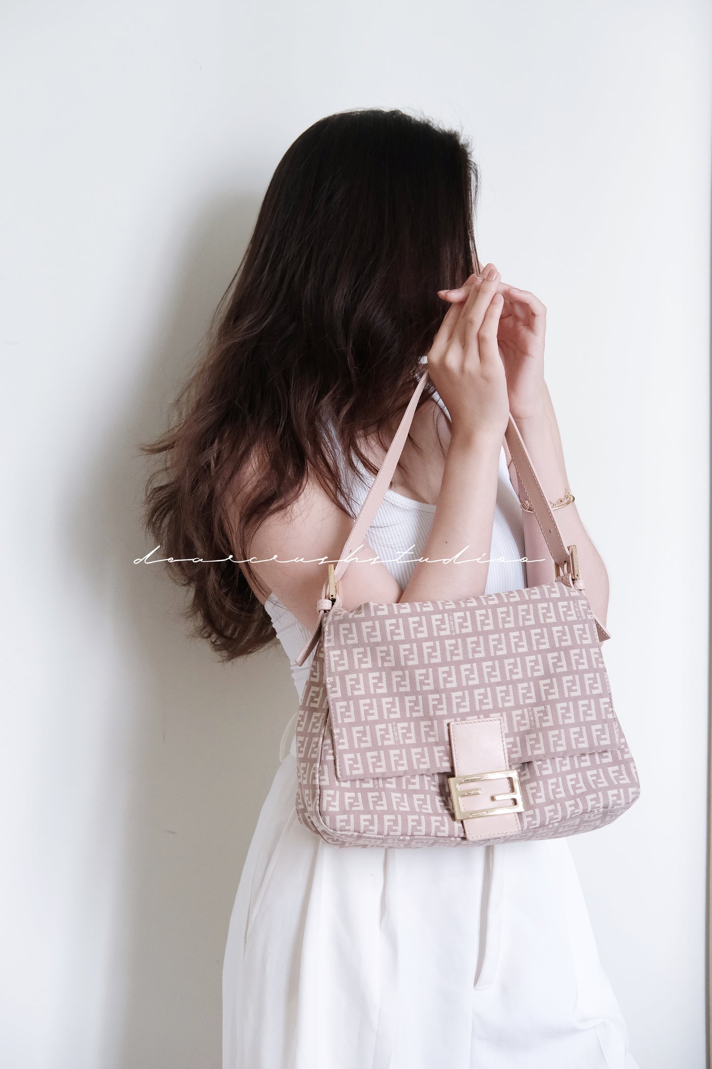 Fendi Dusty Pink Baguette · 藕粉法式優雅女人味大法棍