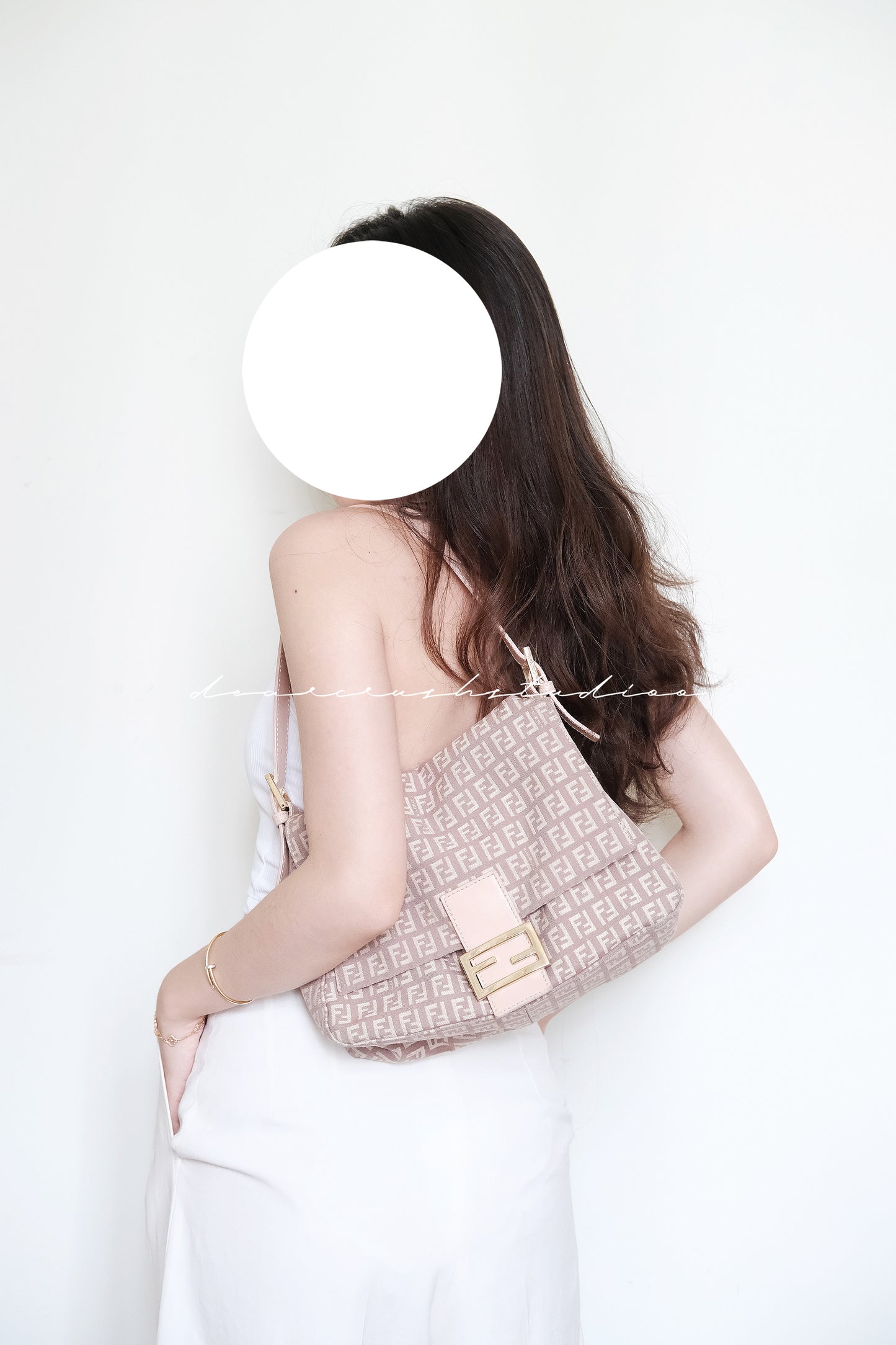 Fendi Dusty Pink Baguette · 藕粉法式優雅女人味大法棍