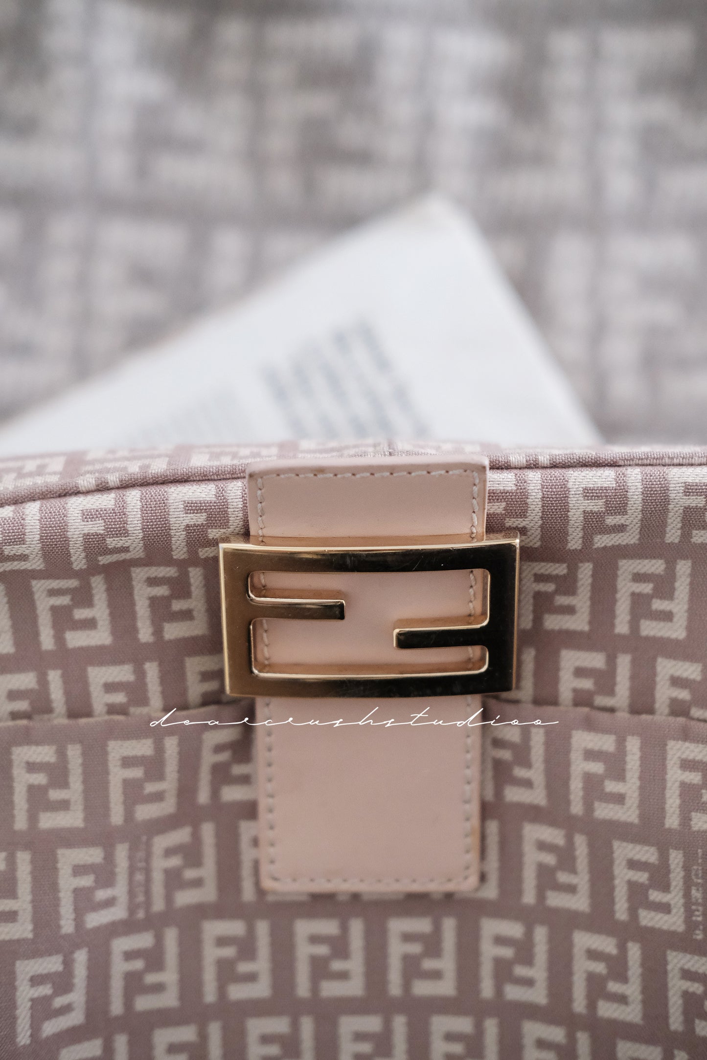 Fendi Dusty Pink Baguette · 藕粉法式優雅女人味大法棍