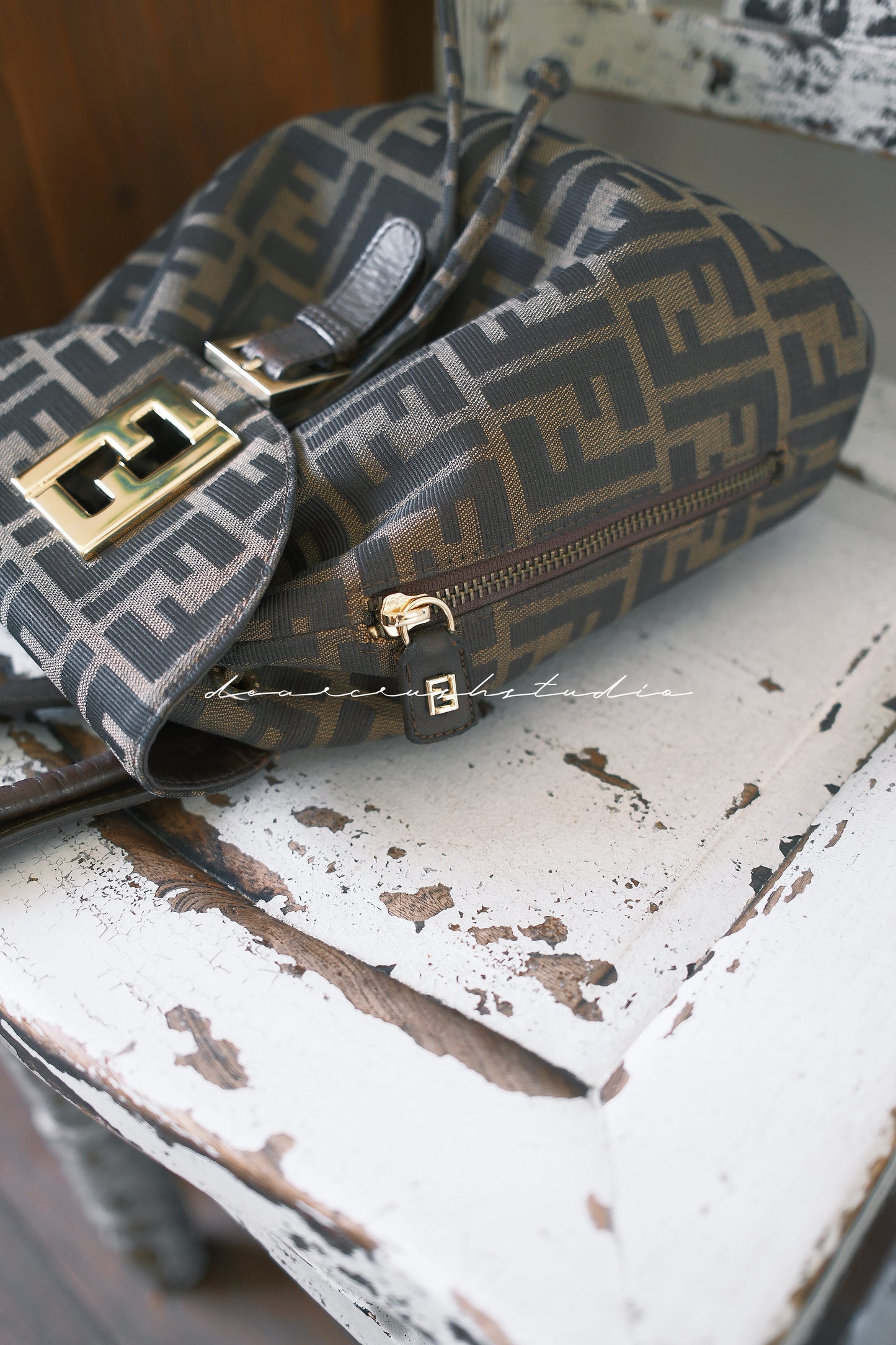 Fendi Mini FF Logo Backpack · 閃閃FF五金經典老花亮眼穿搭神器