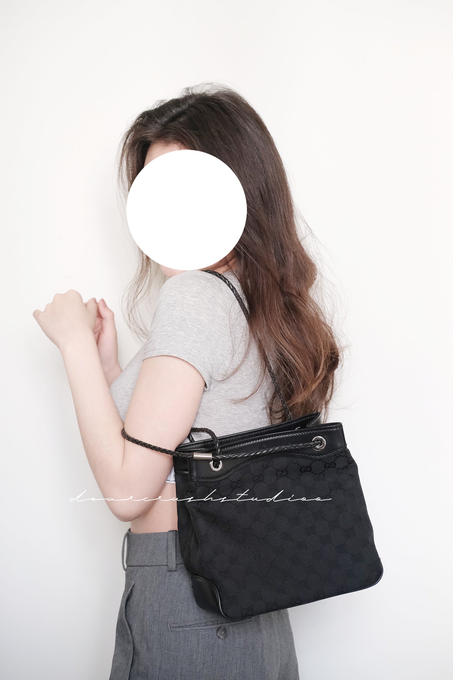 Gucci Mini Tote Black Monogram · GG黑老花小巧可愛迷你托特