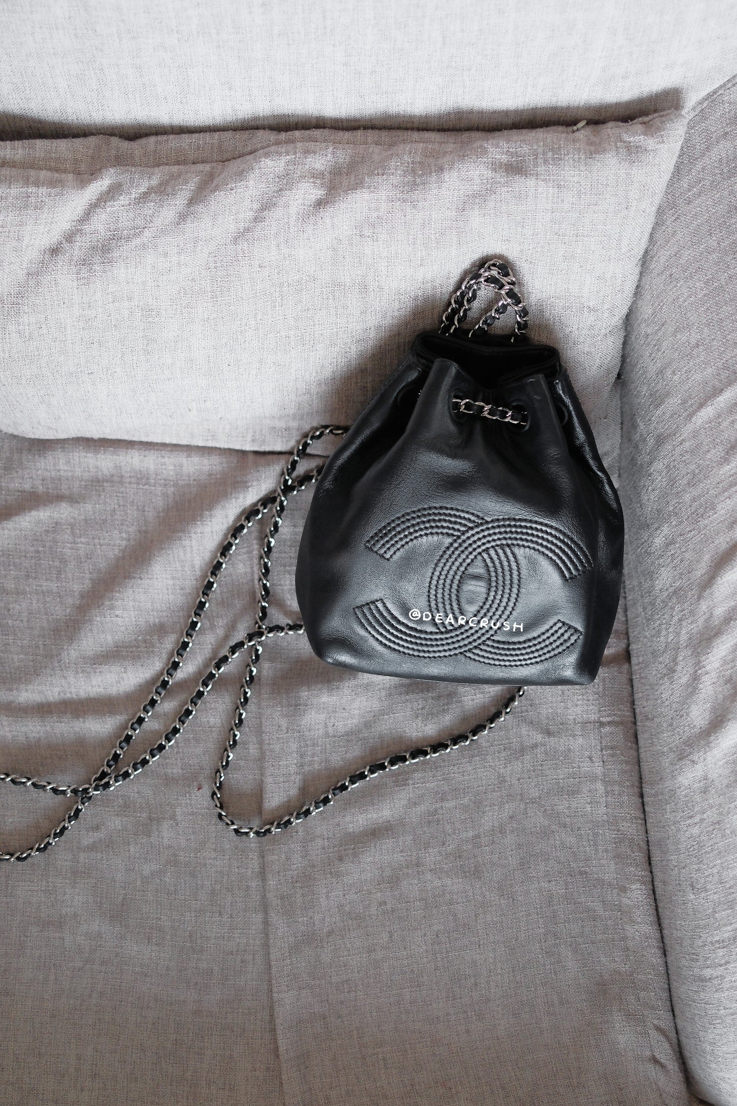 Chanel Mini Gabrielle Backpack Vintage Edition · 軟熟小羊皮經典皮穿鏈流浪雙肩包