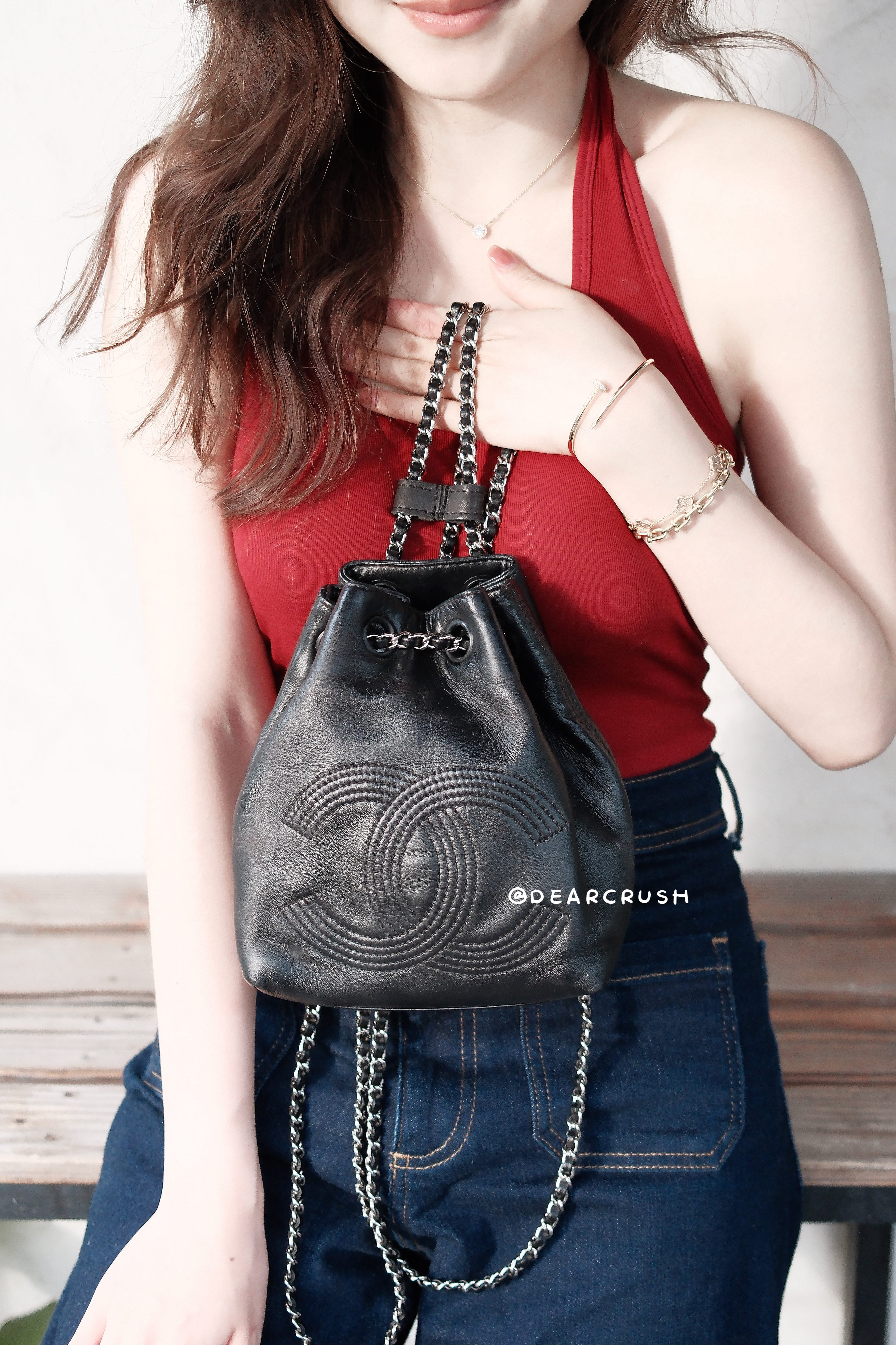★ミニサイズで可愛い★【CHANEL】 2Way Bag バックパック 2Way♡】CHANEL ミニボストンバッグ (CHANEL/ボストンバッグ
