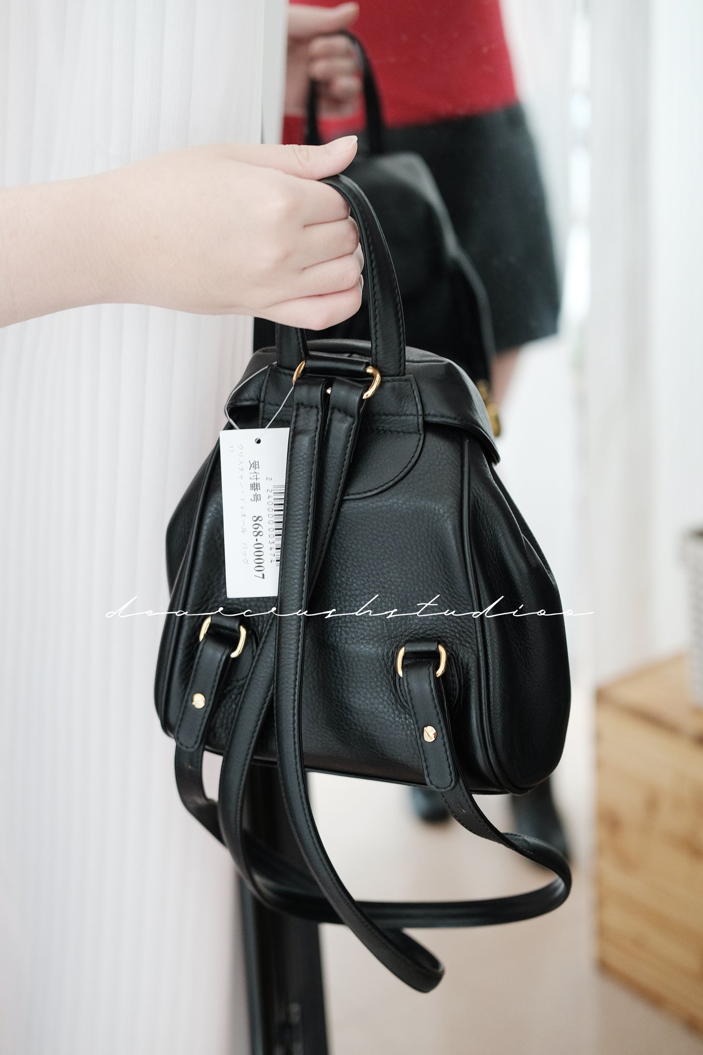 Dior Mini Leather Backpack · 經典黑金配色黃金尺寸迷你小背囊