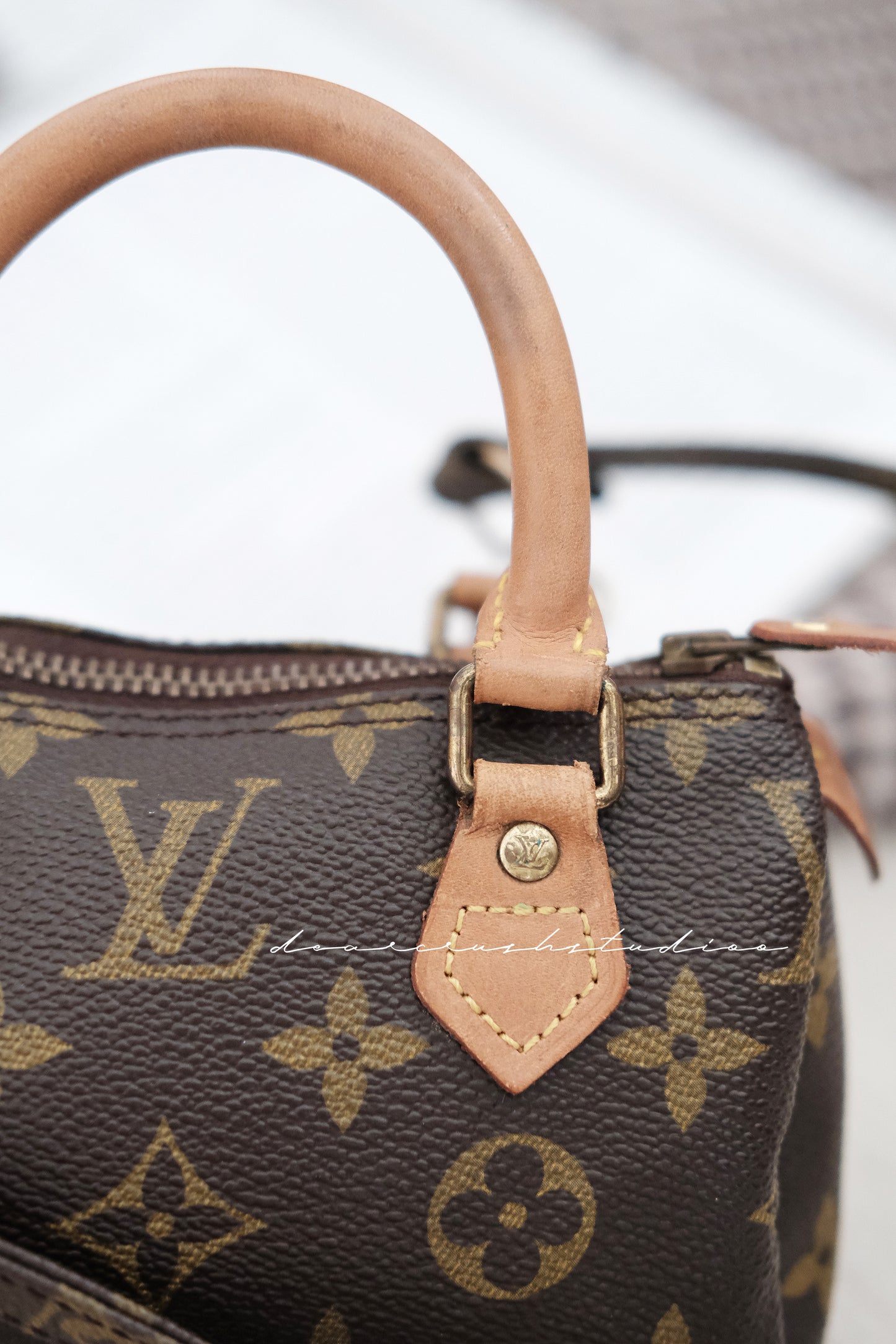 LV Speedy Nano · 中古版本經典老花迷你波士頓