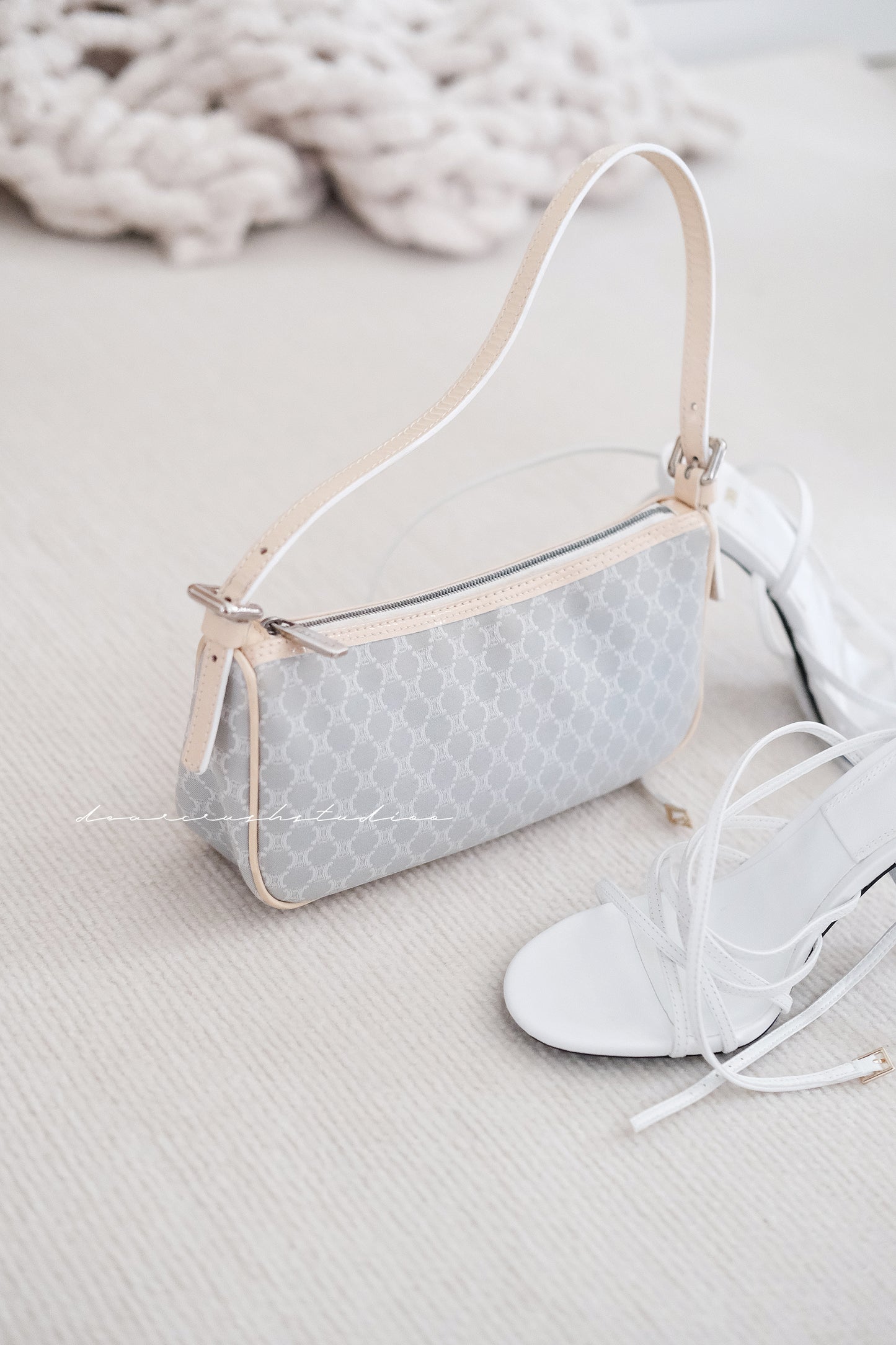 Celine Babyblue Hobo · 中古限量美品水藍色腋下包