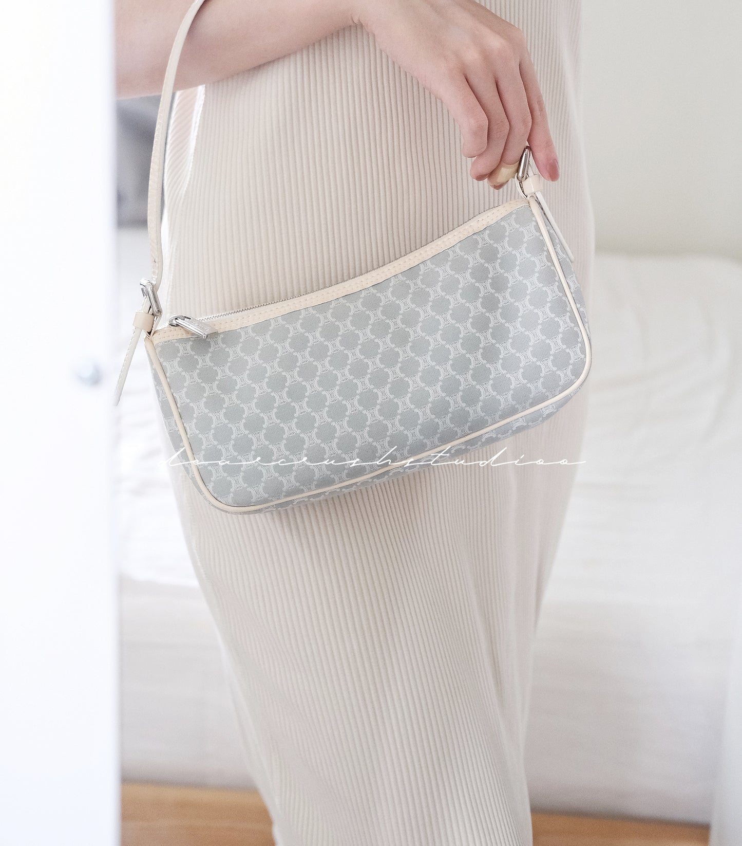 Celine Babyblue Hobo · 中古限量美品水藍色腋下包