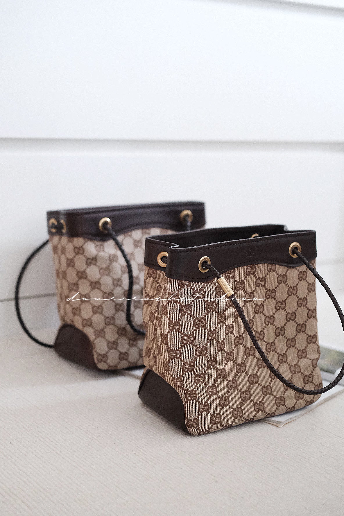 Gucci Mini Tote Brown Monogram · GG啡老花小巧可愛迷你托特