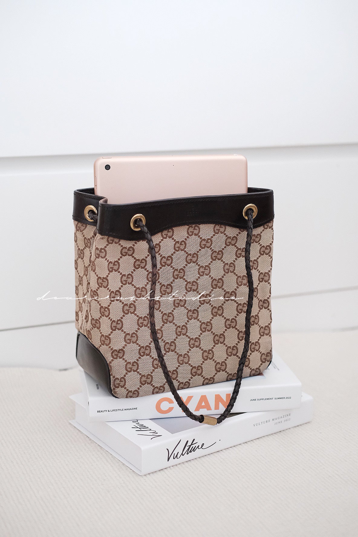 Gucci Mini Tote Brown Monogram · GG啡老花小巧可愛迷你托特