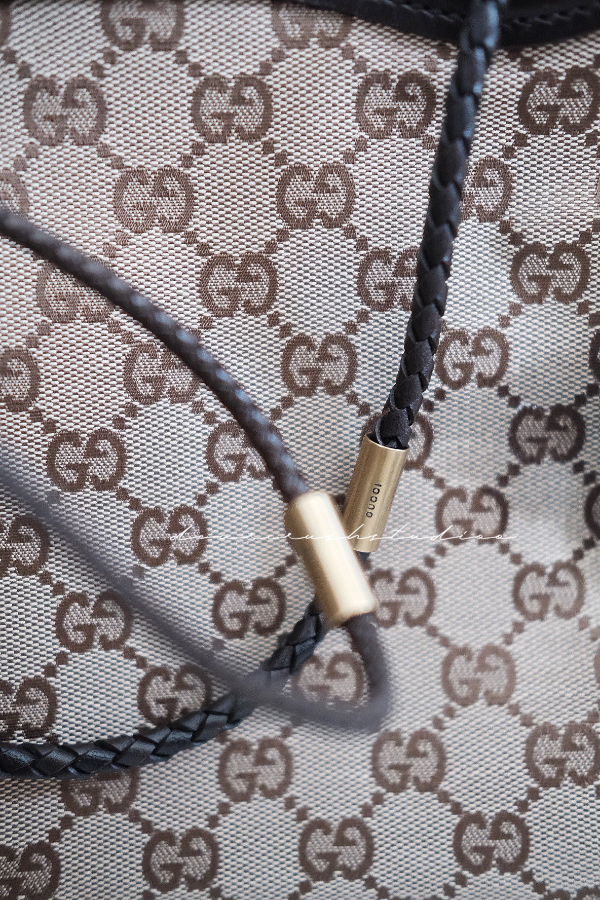 Gucci Mini Tote Brown Monogram · GG啡老花小巧可愛迷你托特