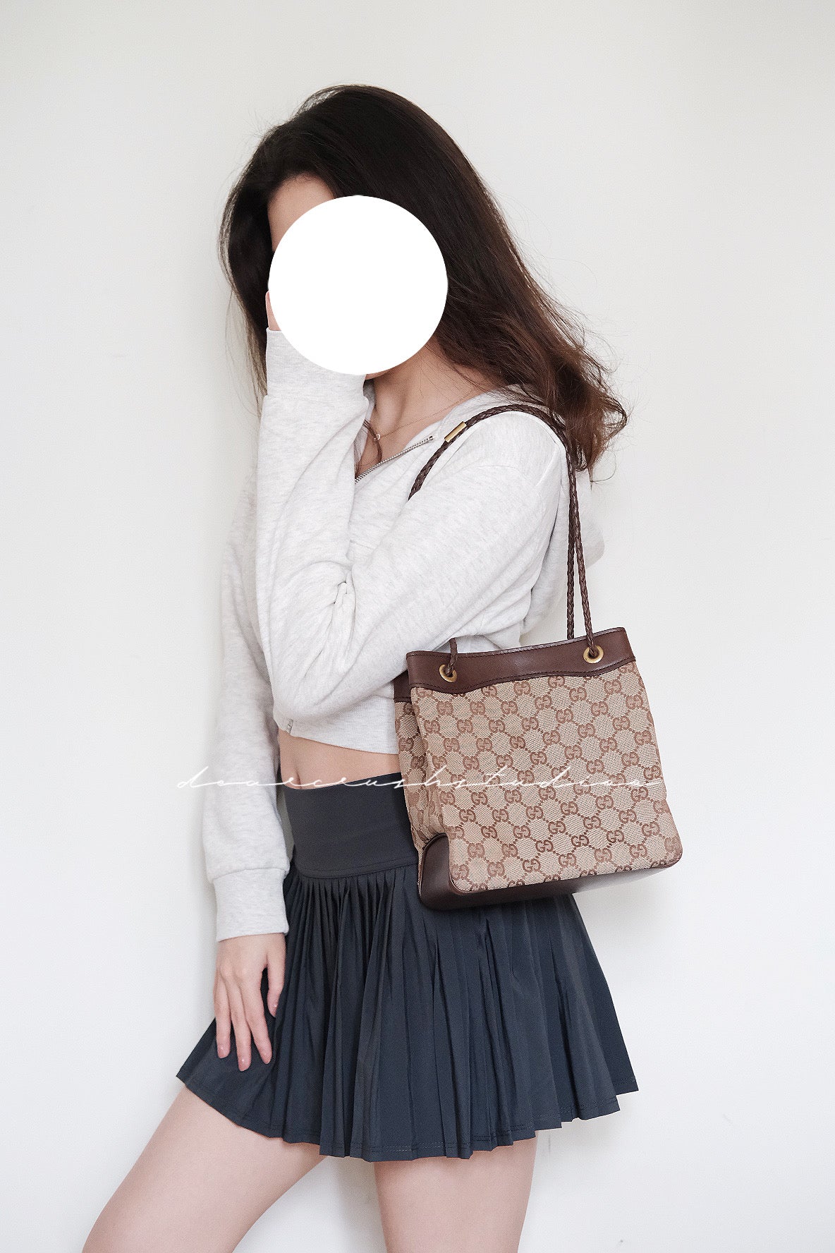 Gucci Mini Tote Brown Monogram · GG啡老花小巧可愛迷你托特