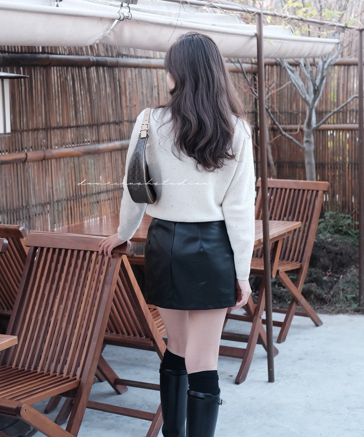 Celine Vintage AVA · 中古火熱美品Lisa同款凱旋門半月包