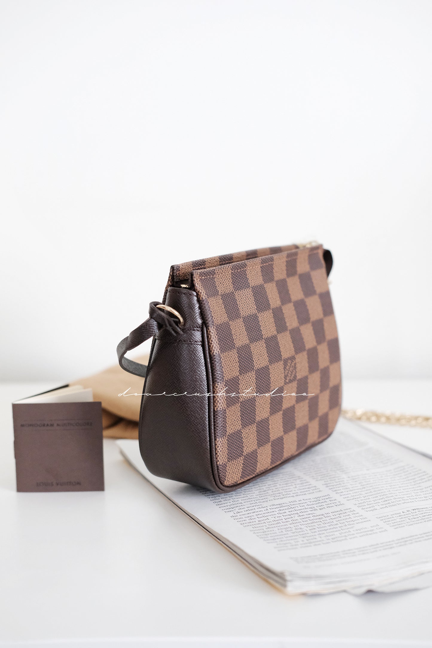 LV Damier Pouch · 百搭黑棋盤迷你小手袋