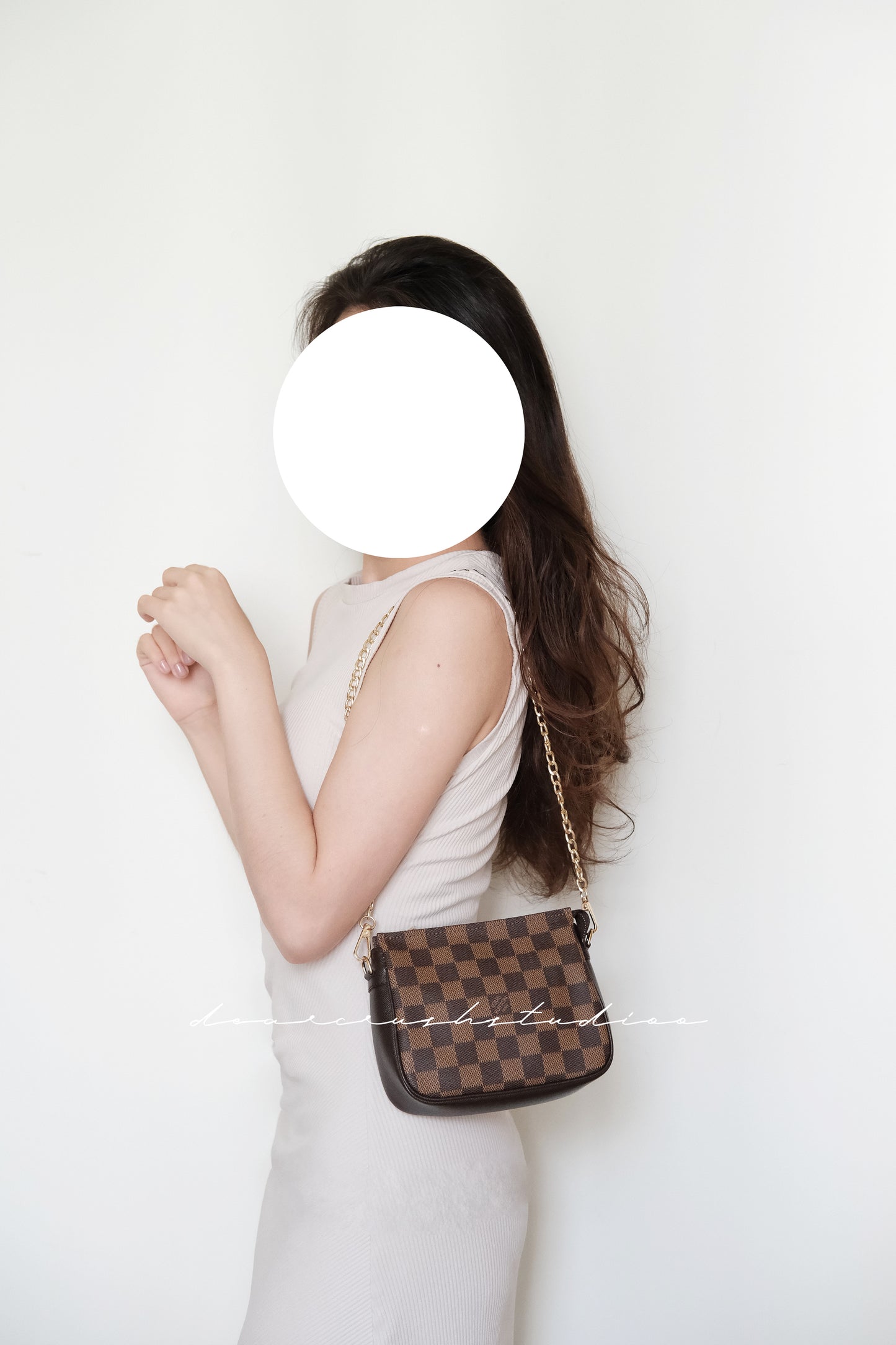 LV Damier Pouch · 百搭黑棋盤迷你小手袋